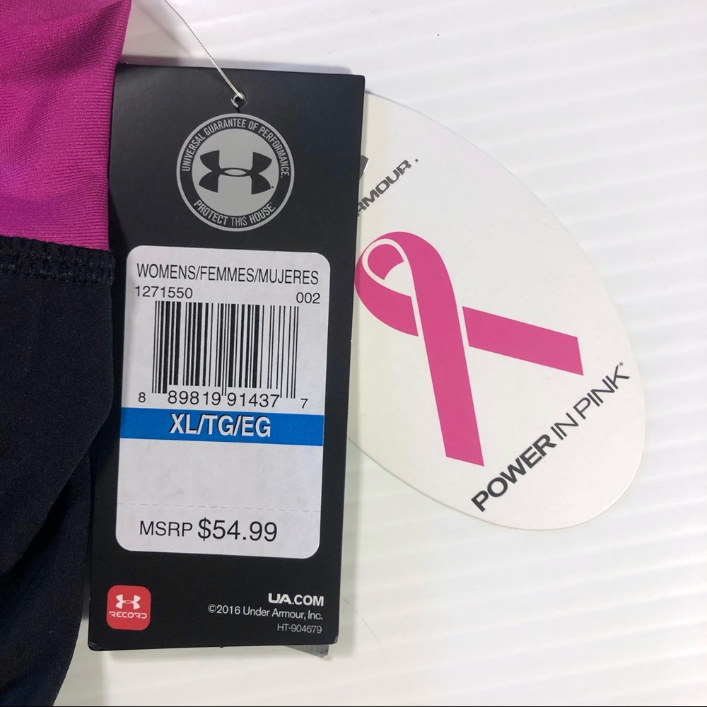 NWT Under Armour Heat Gear Skort XL Black Pink - Picture 10 of 14